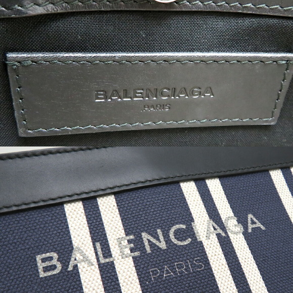 Balenciaga Pochette Shoulder Bag Canvas Navy Blue - Picture 8 of 10